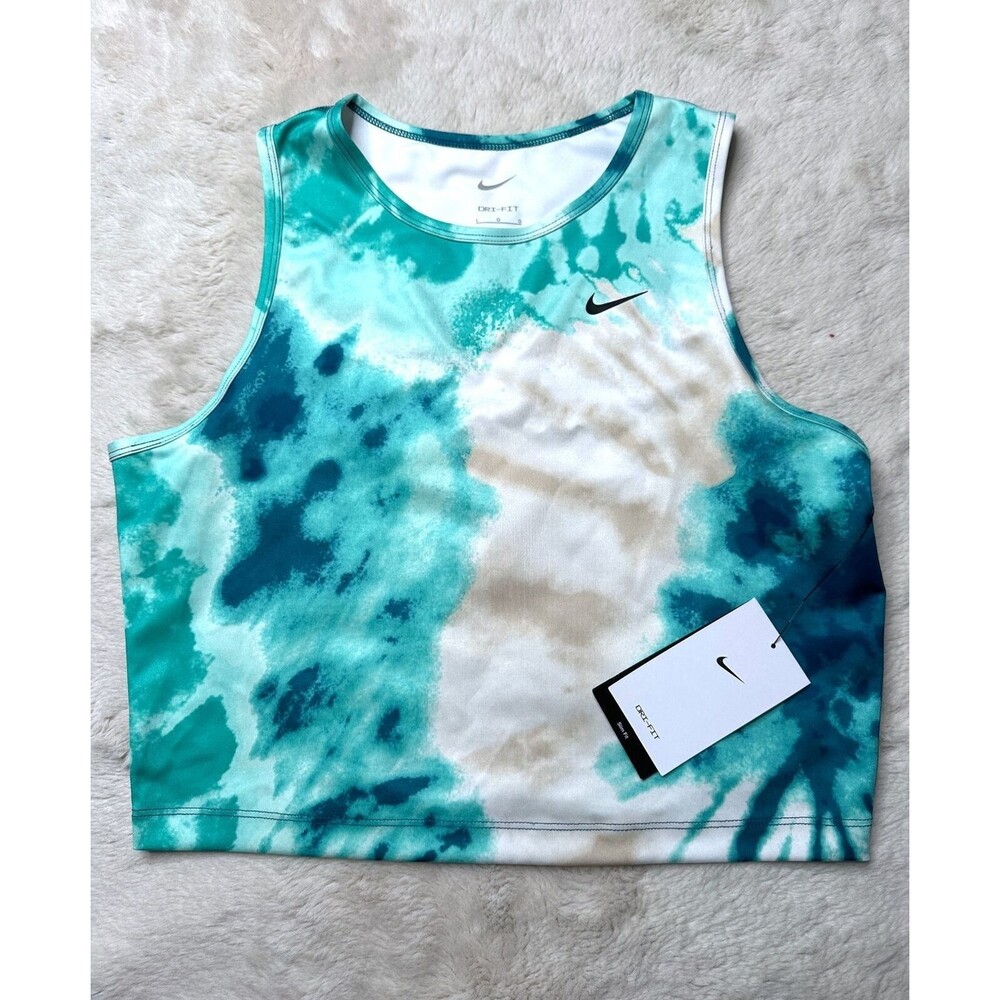 Nike DRI-FIT Tie-Dye Training Tank Top jersey top Women Large slim NEW